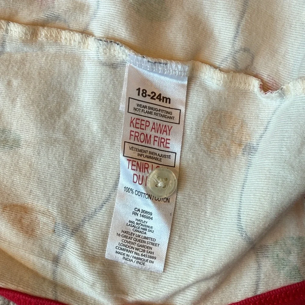 Little Blue House by Hatley- Union Suit, Holiday Lights Glow in The Dark 18-24M